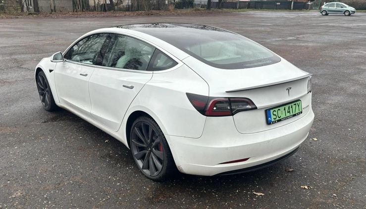 Tesla Model 3 cena 149000 przebieg: 45000, rok produkcji 2020 z Częstochowa małe 121